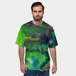 Футболка оверсайз мужская Green style, цвет: 3D-принт — фото 2