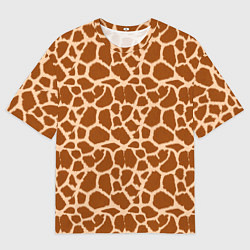Футболка оверсайз мужская Шкура Жирафа - Giraffe, цвет: 3D-принт