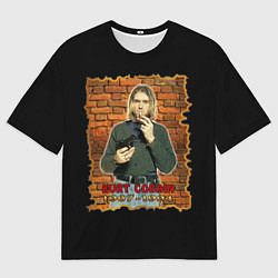 Футболка оверсайз мужская Kurt Cobain 1967 - 1994, цвет: 3D-принт