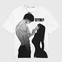 Мужская футболка оверсайз Gym?