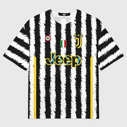 Футболка оверсайз мужская Пауло Дибала Ювентус форма 2324 домашняя, цвет: 3D-принт