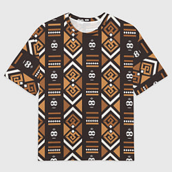 Футболка оверсайз мужская African узор, цвет: 3D-принт