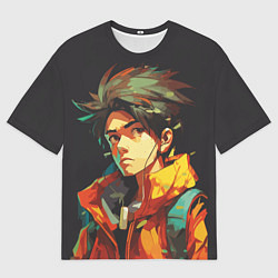 Футболка оверсайз мужская Аниме в живописи, цвет: 3D-принт