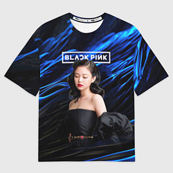 Футболка оверсайз мужская BlackPink Jennie, цвет: 3D-принт