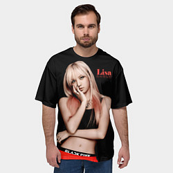 Футболка оверсайз мужская Blackpink Lisa Manoban, цвет: 3D-принт — фото 2