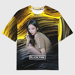 Футболка оверсайз мужская Blackpink Jennie, цвет: 3D-принт