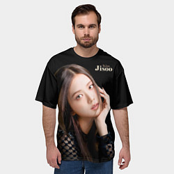 Футболка оверсайз мужская Blackpink Cute Jisoo Kim, цвет: 3D-принт — фото 2