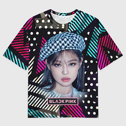 Футболка оверсайз мужская Jennie Blackpink, цвет: 3D-принт