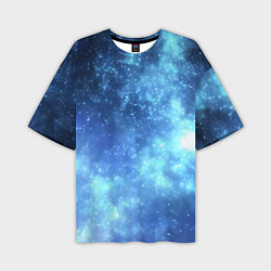 Мужская футболка оверсайз Яркие звёзды в космосе