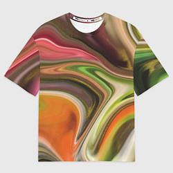Футболка оверсайз мужская Waves colors, цвет: 3D-принт