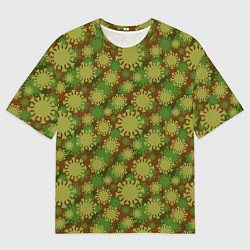 Мужская футболка оверсайз Вирус - камуфляж