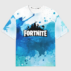 Мужская футболка оверсайз Fortnite Logo Paint