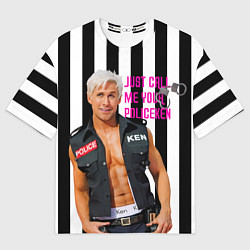 Мужская футболка оверсайз Райан Гослинг полицейский