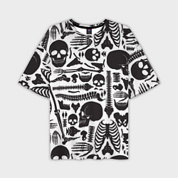 Мужская футболка оверсайз Human osteology