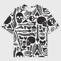 Мужская футболка оверсайз Human osteology