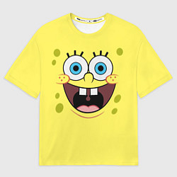Мужская футболка оверсайз Губка Спанч Боб