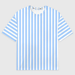 Мужская футболка оверсайз Полосатый морской