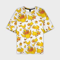 Мужская футболка оверсайз Yellow ducklings