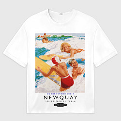 Футболка оверсайз мужская Ньюки - Англия, цвет: 3D-принт