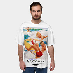 Футболка оверсайз мужская Ньюки - Англия, цвет: 3D-принт — фото 2
