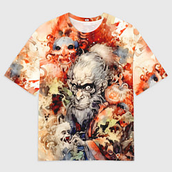 Футболка оверсайз мужская Саругами, цвет: 3D-принт