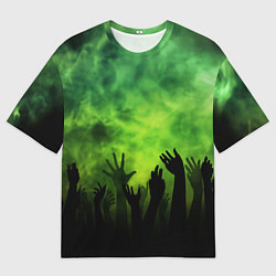 Мужская футболка оверсайз Зомби вечеринка