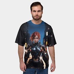 Футболка оверсайз мужская Разведчица штурмового отряда, цвет: 3D-принт — фото 2