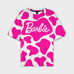 Мужская футболка оверсайз Животный паттерн - Барби