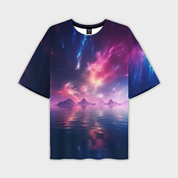 Мужская футболка оверсайз Space and islands