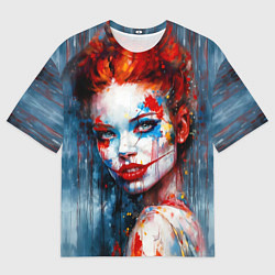 Футболка оверсайз мужская Clown girl, цвет: 3D-принт