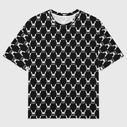 Футболка оверсайз мужская BAP white pattern, цвет: 3D-принт