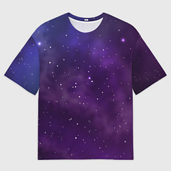 Мужская футболка оверсайз Реалистичный космос