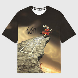 Футболка оверсайз мужская Korn обложка альбома Follow the Leader, цвет: 3D-принт