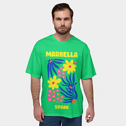 Футболка оверсайз мужская Марбелья - Испания, цвет: 3D-принт — фото 2