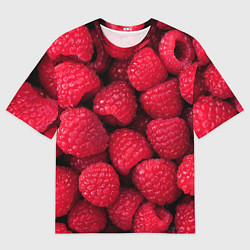 Мужская футболка оверсайз Малина - паттерн