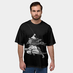 Футболка оверсайз мужская Ророноа Зоро - One Piece, цвет: 3D-принт — фото 2