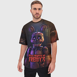 Футболка оверсайз мужская Five Nights at Freddys Bonnie, цвет: 3D-принт — фото 2