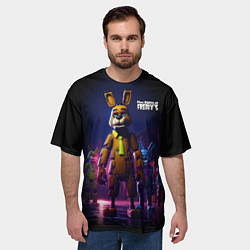 Футболка оверсайз мужская Five Nights at Freddys horror, цвет: 3D-принт — фото 2