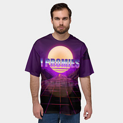 Футболка оверсайз мужская Я Обещаю, цвет: 3D-принт — фото 2