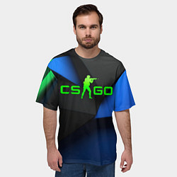 Футболка оверсайз мужская CS GO standart abstract, цвет: 3D-принт — фото 2