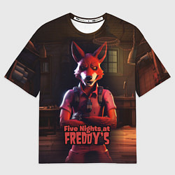 Футболка оверсайз мужская Five Nights at Freddys Mangle, цвет: 3D-принт