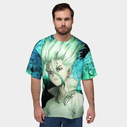 Футболка оверсайз мужская Доктор Стоун Сэнку Исигами, цвет: 3D-принт — фото 2
