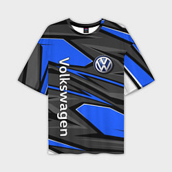 Футболка оверсайз мужская Вольцваген - спортивная униформа, цвет: 3D-принт