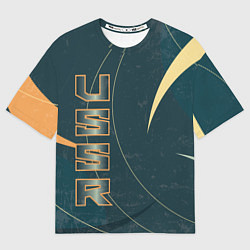 Футболка оверсайз мужская СССР Космос, цвет: 3D-принт