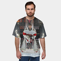 Футболка оверсайз мужская Sergey Bobrovsky - Florida panthers - hockey, цвет: 3D-принт — фото 2