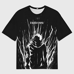 Мужская футболка оверсайз Итадори в ярости - Магическая битва