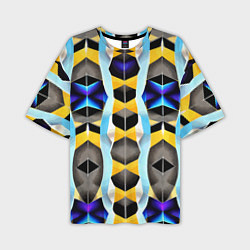 Мужская футболка оверсайз Vanguard geometric pattern - neural network