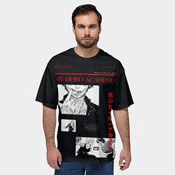 Футболка оверсайз мужская Экспозиция - Моя геройская академия, цвет: 3D-принт — фото 2