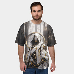 Футболка оверсайз мужская Кибернетический жрец, цвет: 3D-принт — фото 2