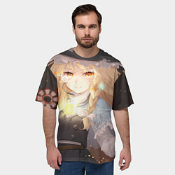 Футболка оверсайз мужская Touhou Project Marisa Kirisame, цвет: 3D-принт — фото 2